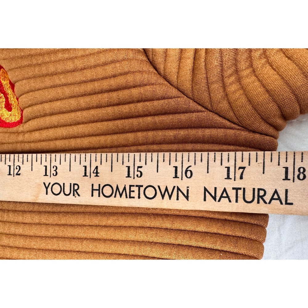Kansas City Chiefs Ribbed Hoodie Brown Embroidered Size 11-12Y NFL - Picture 6 of 7